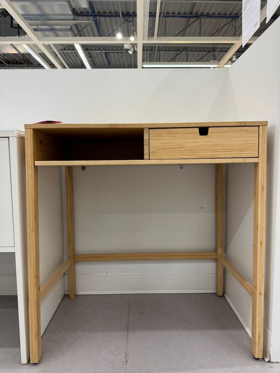 New IKEA NORDKISA Bamboo Dressing Table 76x47 cm (29 ⅞x18 ½