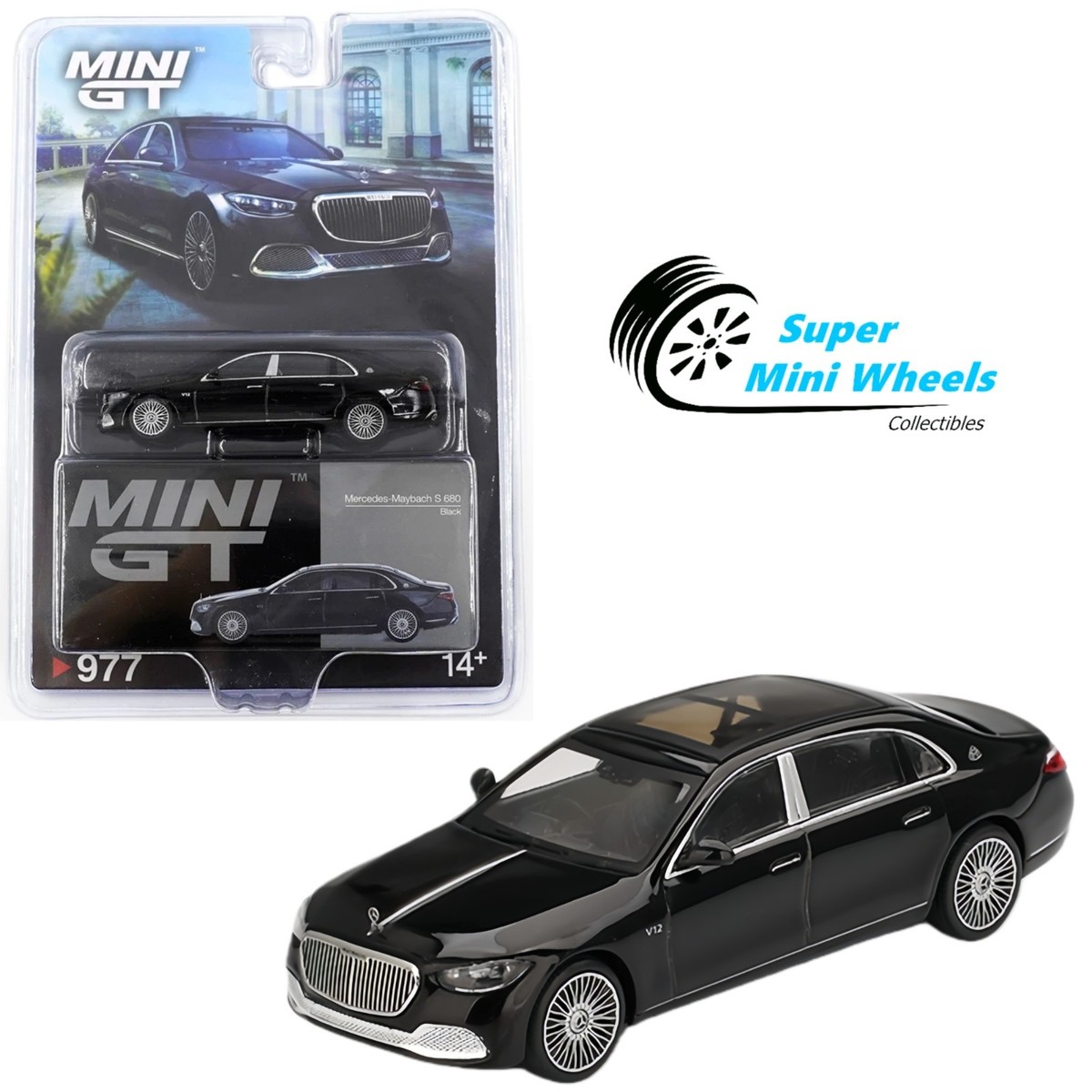 Mini GT 1:64 Mercedes-Maybach S 680 Black #977 | eBay
