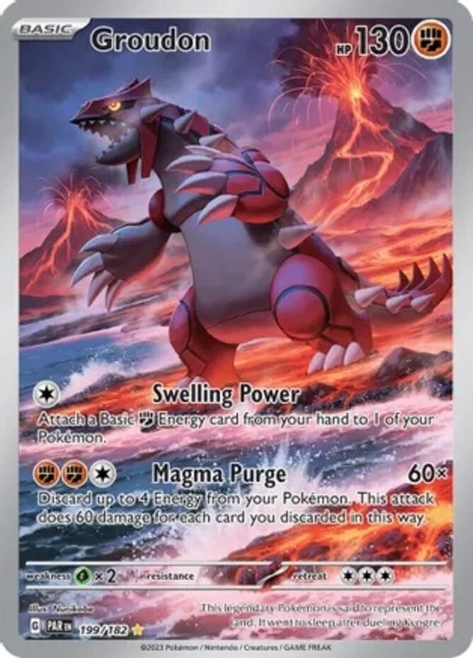 Groudon 199/182 SV04: Paradox Rift for sale | eBay