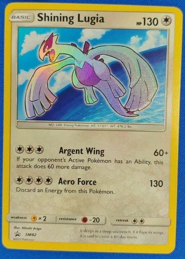 Shining Lugia HOLO PROMO Pokemon SM82 Holographic Foil Black Star