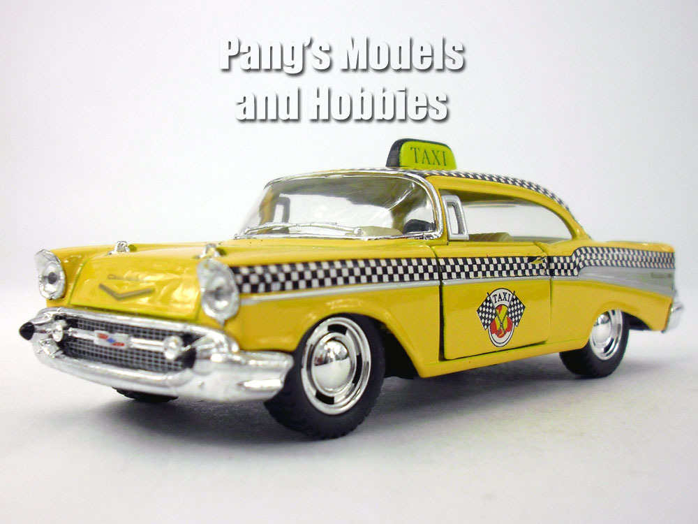 5 Inch Chevy Bel Air Taxi - 1957 - 1/32 Scale Diecast Metal Model