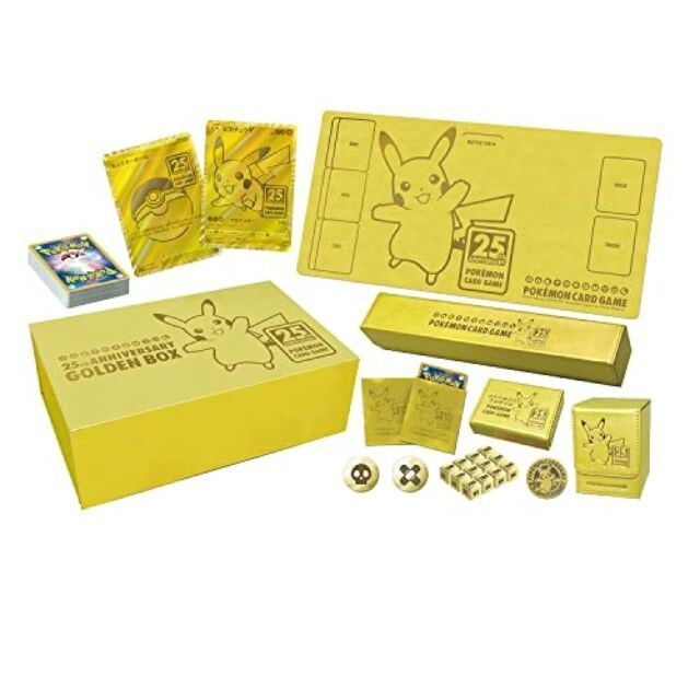 Golden Pokemon Sword & Shield 25th Anniversary Golden Box Card