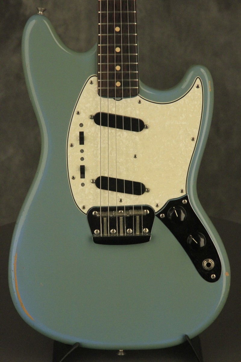 1964 Fender DUO-SONIC II Blue with '66 body CLAY DOTS + L-PLATE +