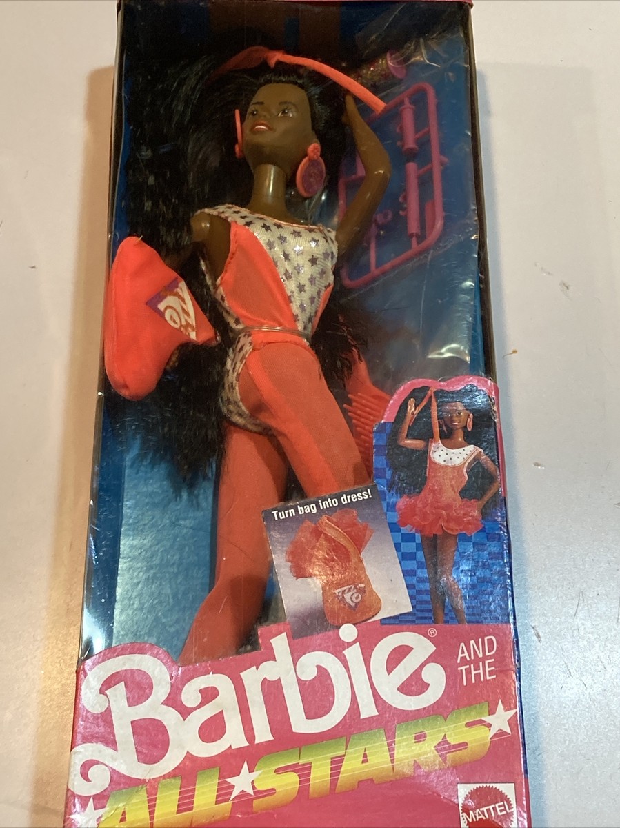1989 Barbie all stars Christie Doll African-American Black 9352