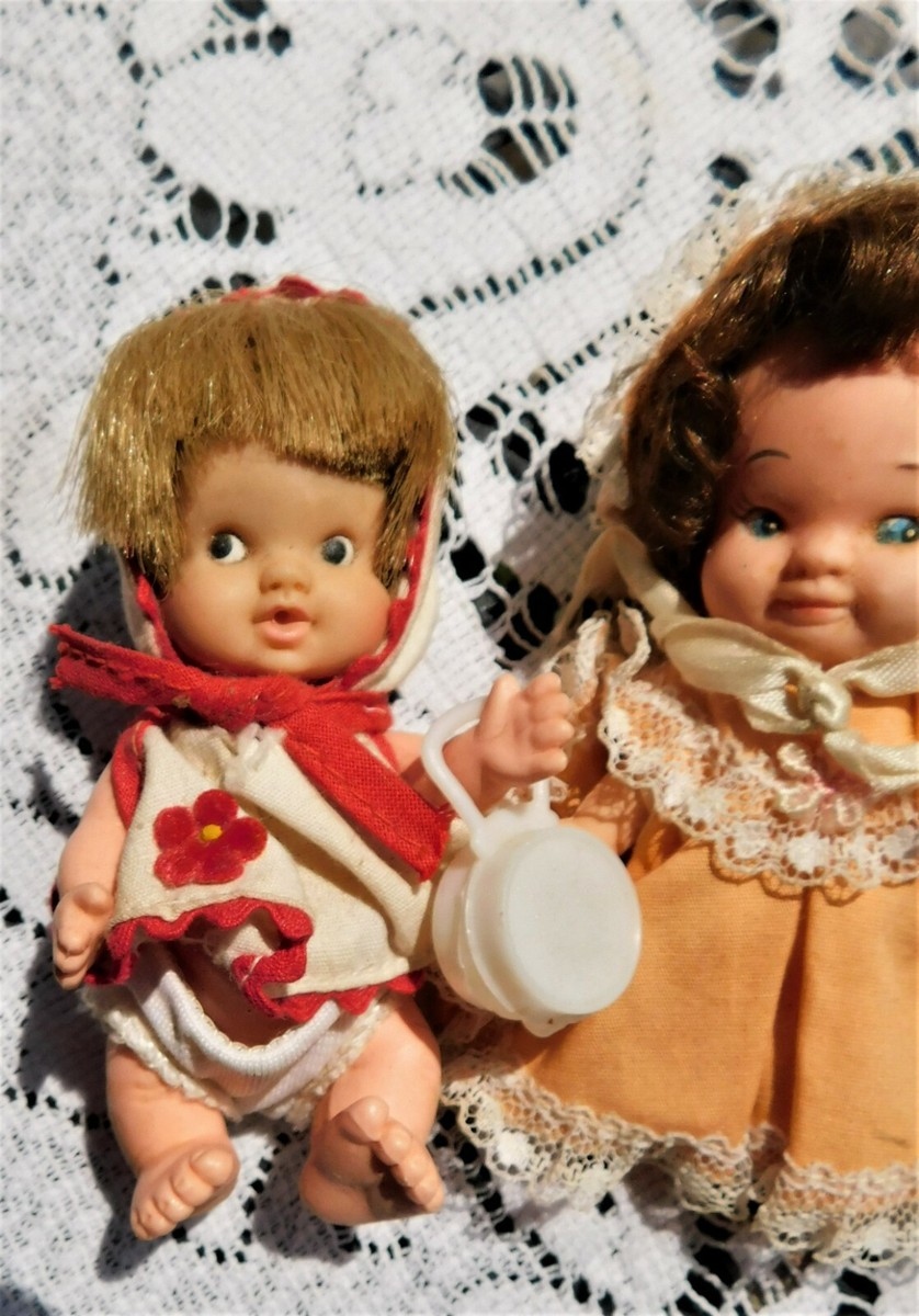 Four Vintage 1966 Uneeda Baby Peewee Pee Wee Dolls and Friends | eBay