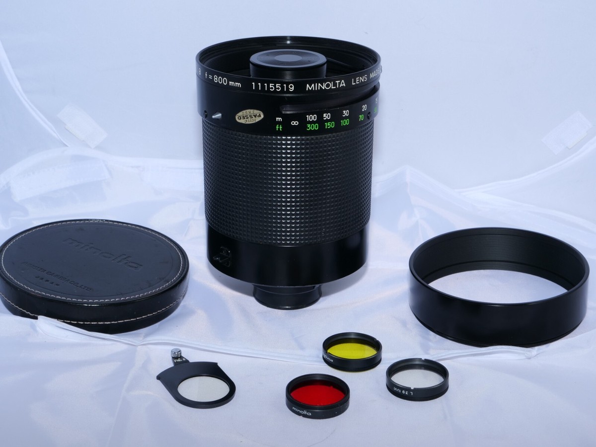 Minolta MD RF Rokkor-X 800mm f8 Telephoto Mirror Lens. Sony A7rIV