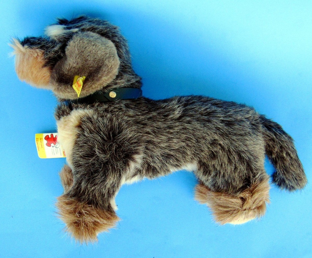 Steiff 4151/40 Raudi Long-haired Dachshund Plush Dog | eBay