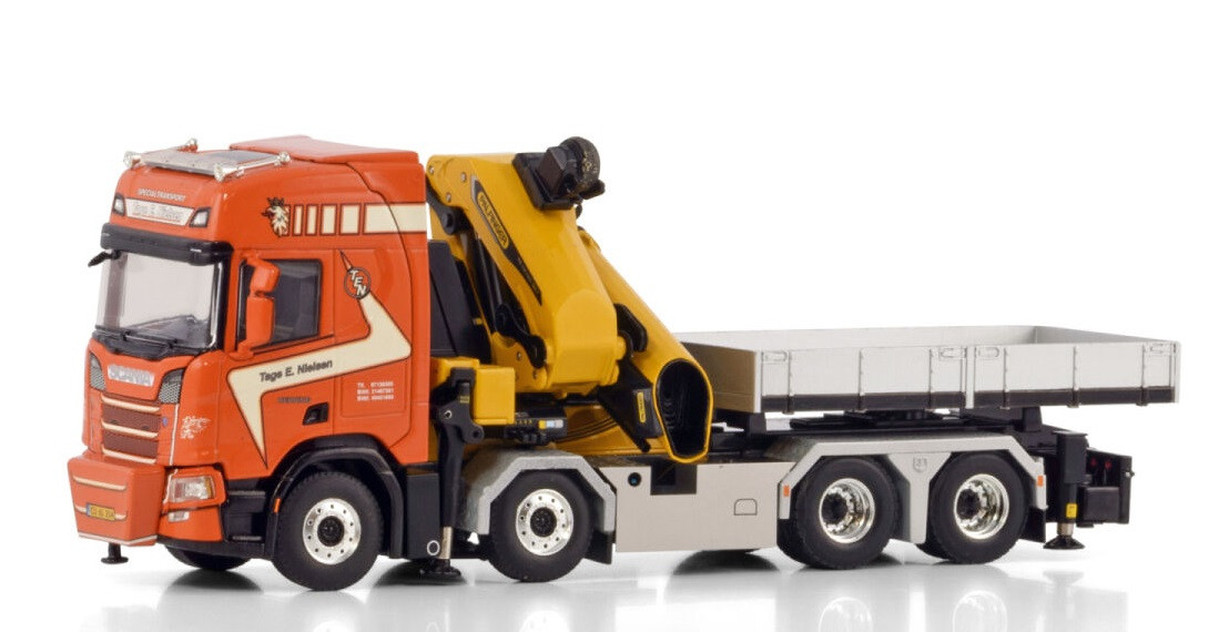 WSI - SCANIA R Highline CR20H 8x4 LKW mit Ballast und Ladekran
