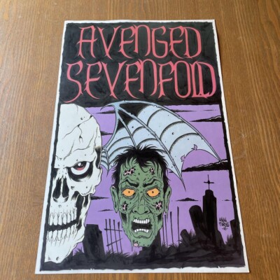 Alan Forbes Avenged Sevenfold Concert Poster 2003 11x17 in | eBay