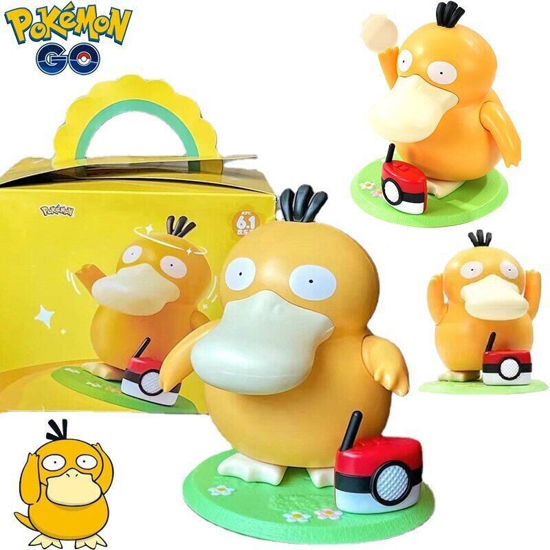 2023 Dancing Psyduck toy Duck square dance music box Action Figure