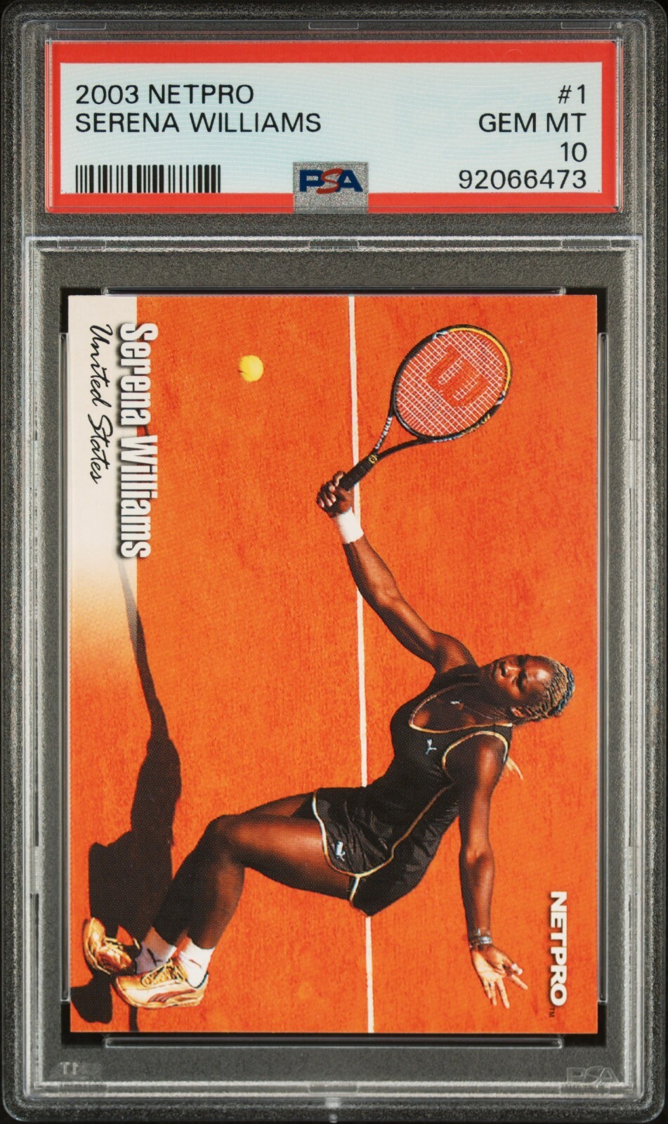 Serena Williams 2003 NetPro #1 Base Price Guide - Sports Card Investor