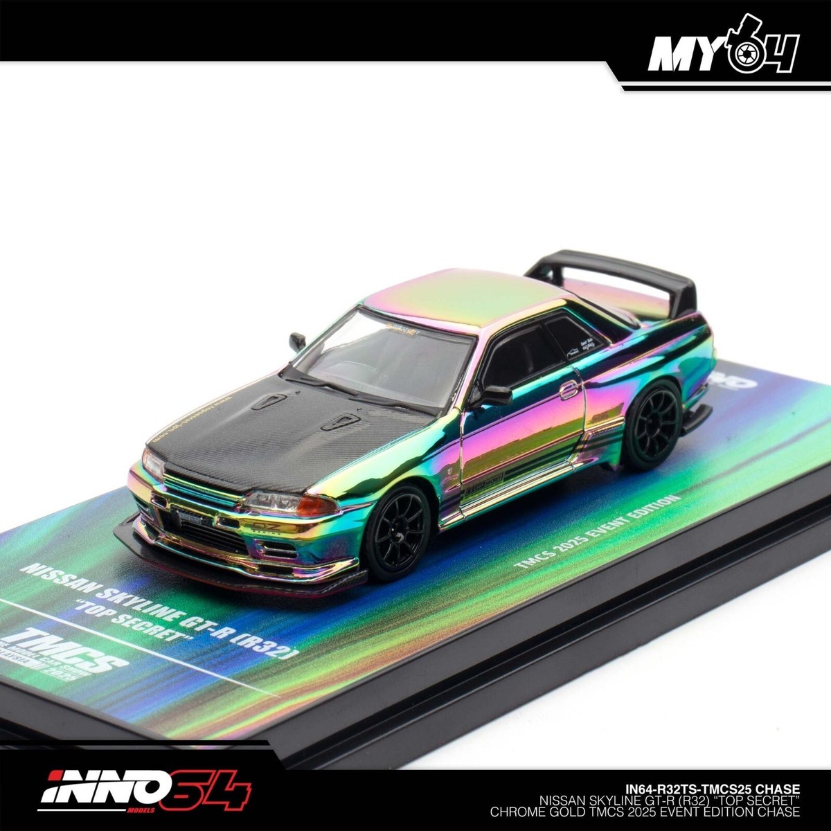 Inno64 Nissan Skyline GT-R R32 Top Secret GOLD TMCS 2025 CHASE (In