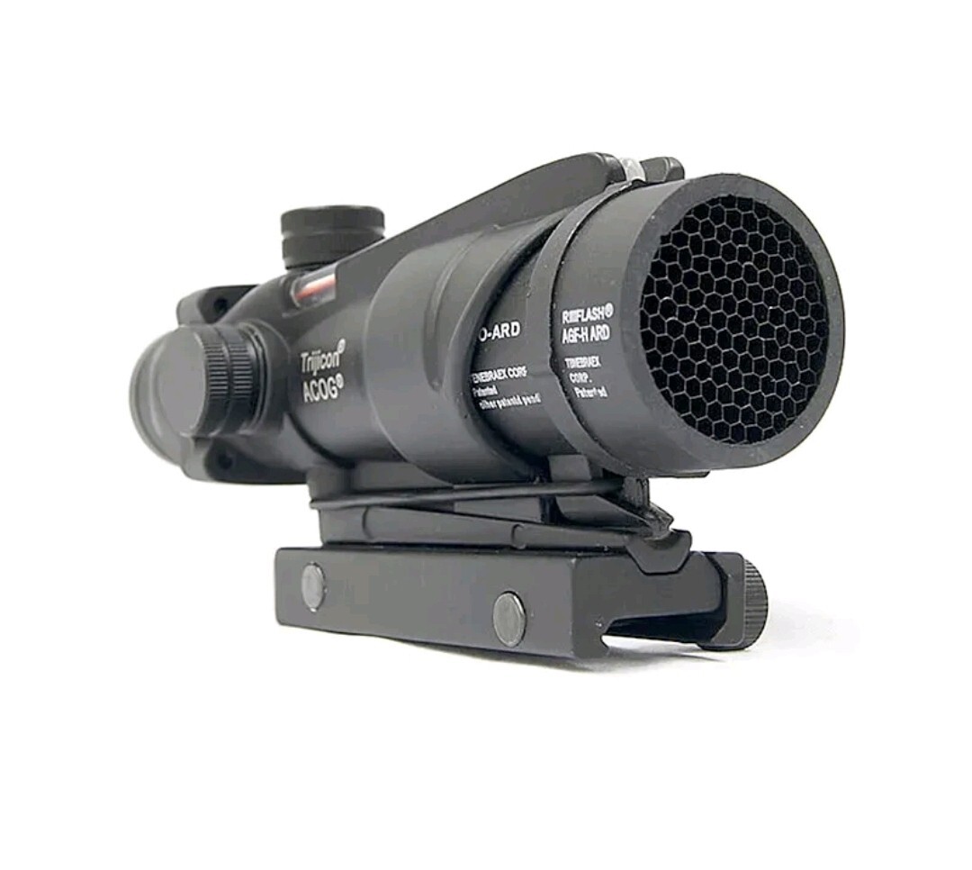 💫4x32 Trijicon Acog Clone Illuminated Green Chevron Hunting Scope
