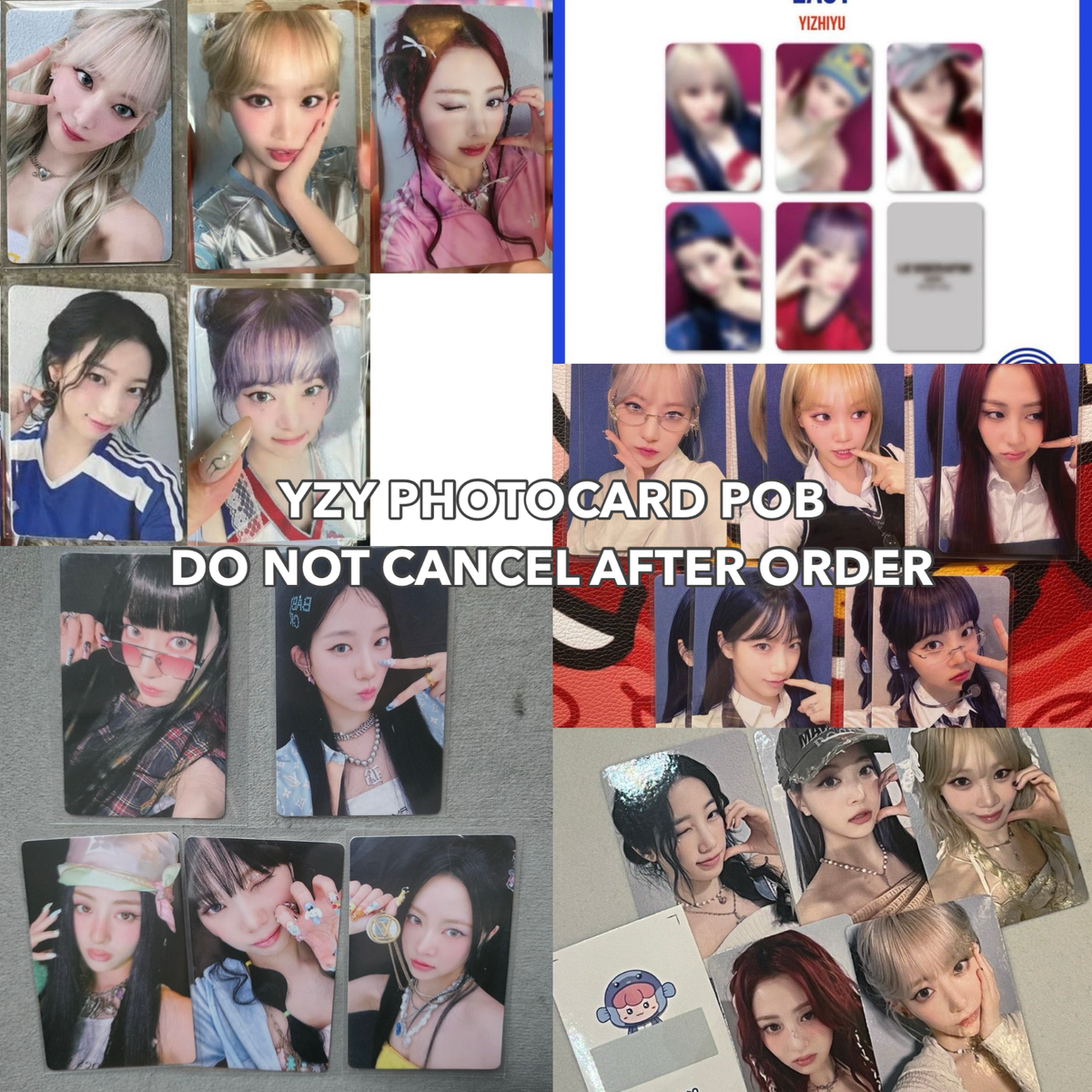 LE SSERAFIM EASY YIZHIYU YZY FANSIGN POB LUCKY DRAW PHOTOCARD