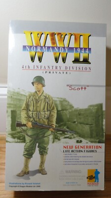 Dragon Models WWⅡ Normandy 1944 Scott 1/6 Military Action Figure