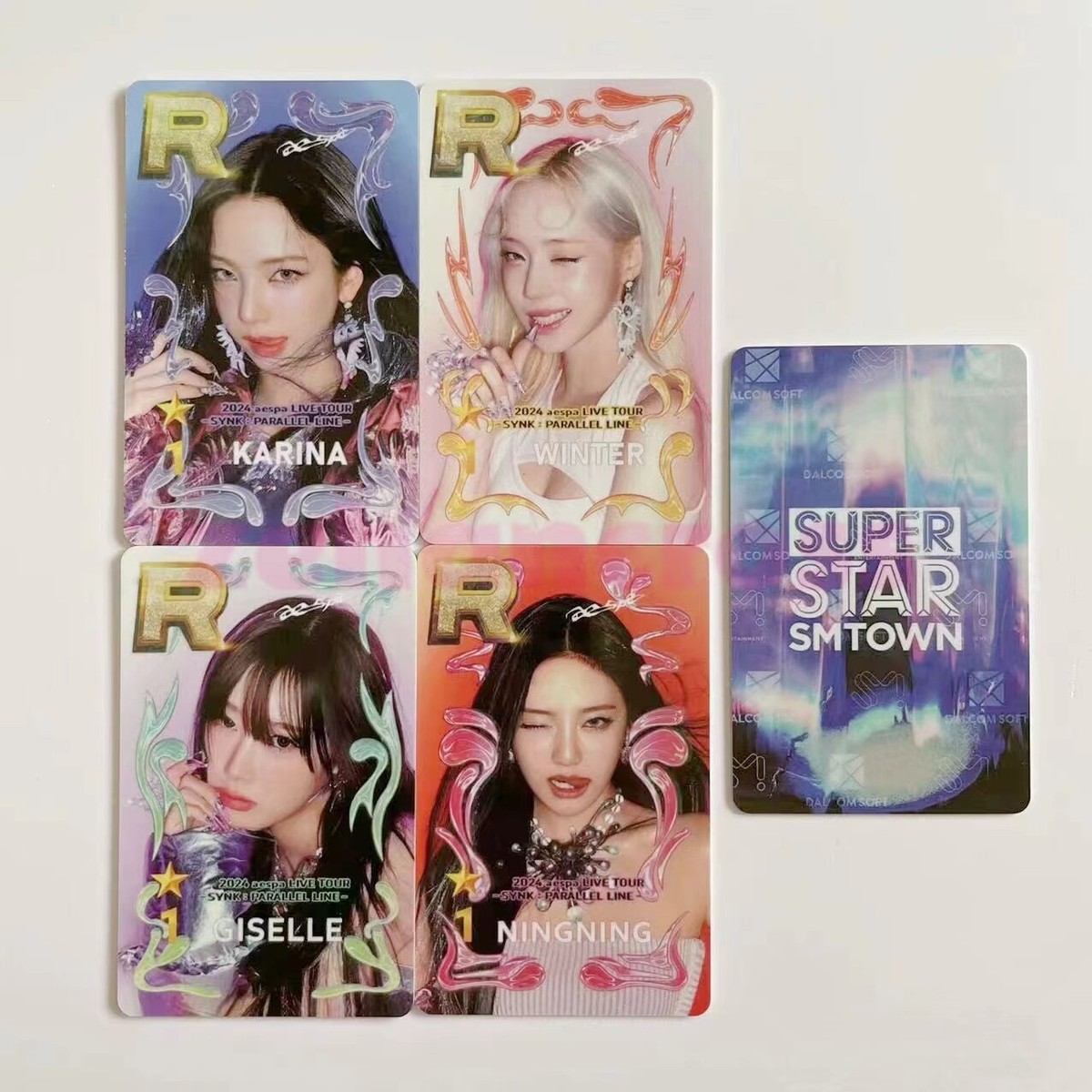AESPA 2024 OFFICIAL PHOTOCARD LIVE TOUR SYNK PARALLEL LINE IN