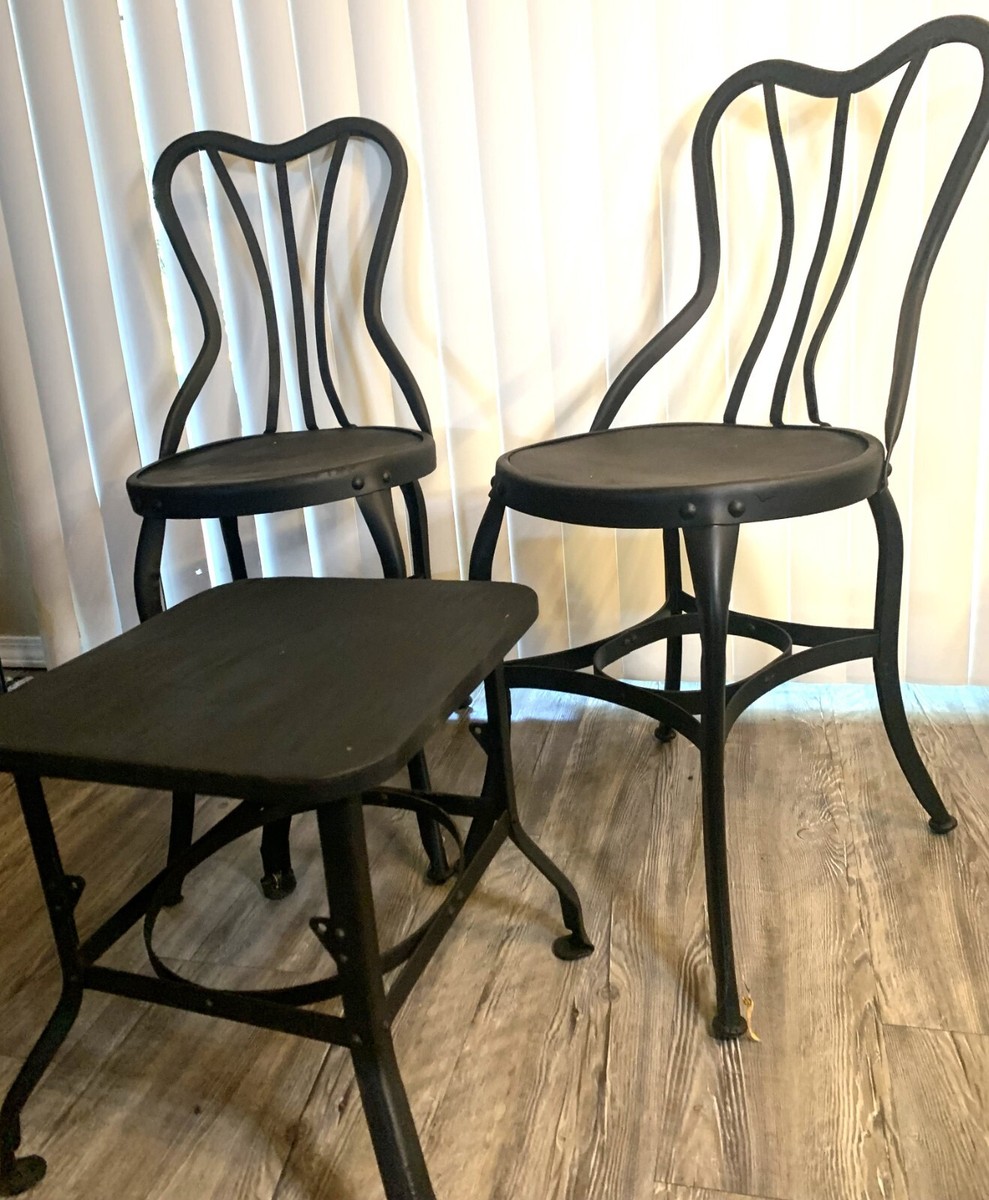 Vintage Original UHL Art Steel Chairs By Toledo Metal Furniture 2