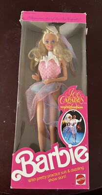 Vintage Mattel Barbie Ice Capades Doll 50th Anniversary 1989 Used