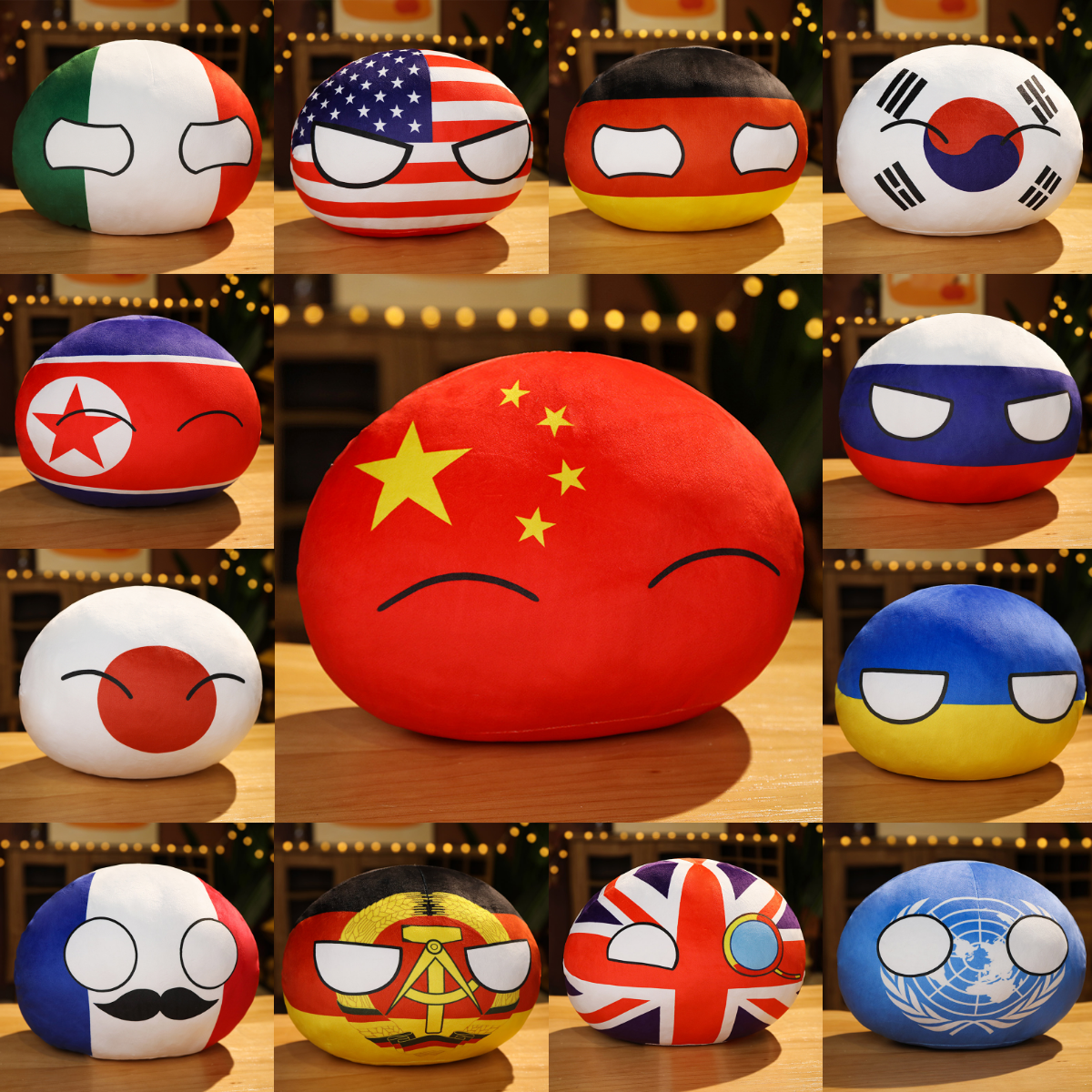 Polandball Plush Countryball USSR USA FRANCE RUSSIA UK JAPAN