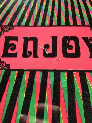 Blacklight Poster Zig Zag Man Enjoy 70's Vintage Poster | eBay