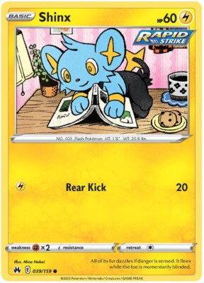 Shinx Pokemon TCG Card 039/159 | eBay