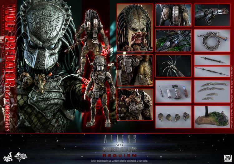 Hot Toys Mms443 –Aliens Vs Predator：Requiem – 1/6th Wolf Predator