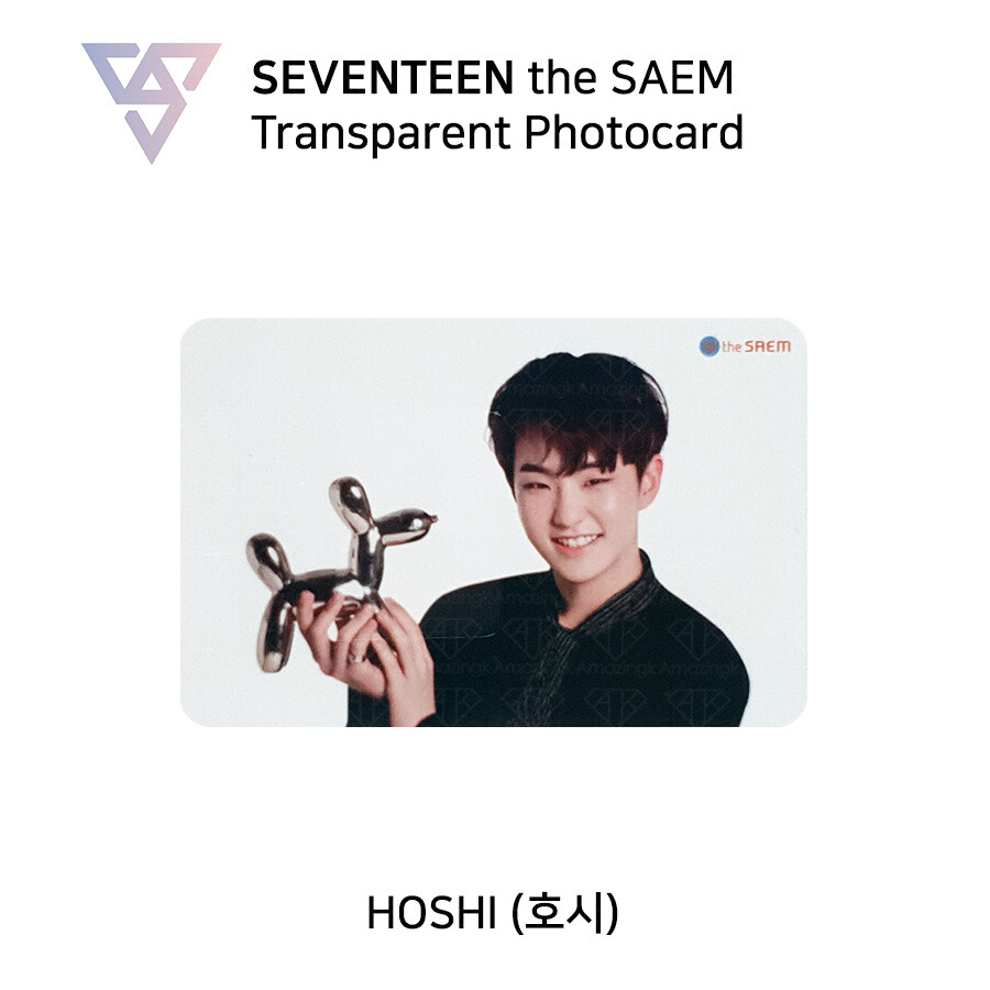 SEVENTEEN The saem Official Transparent Photocard | eBay