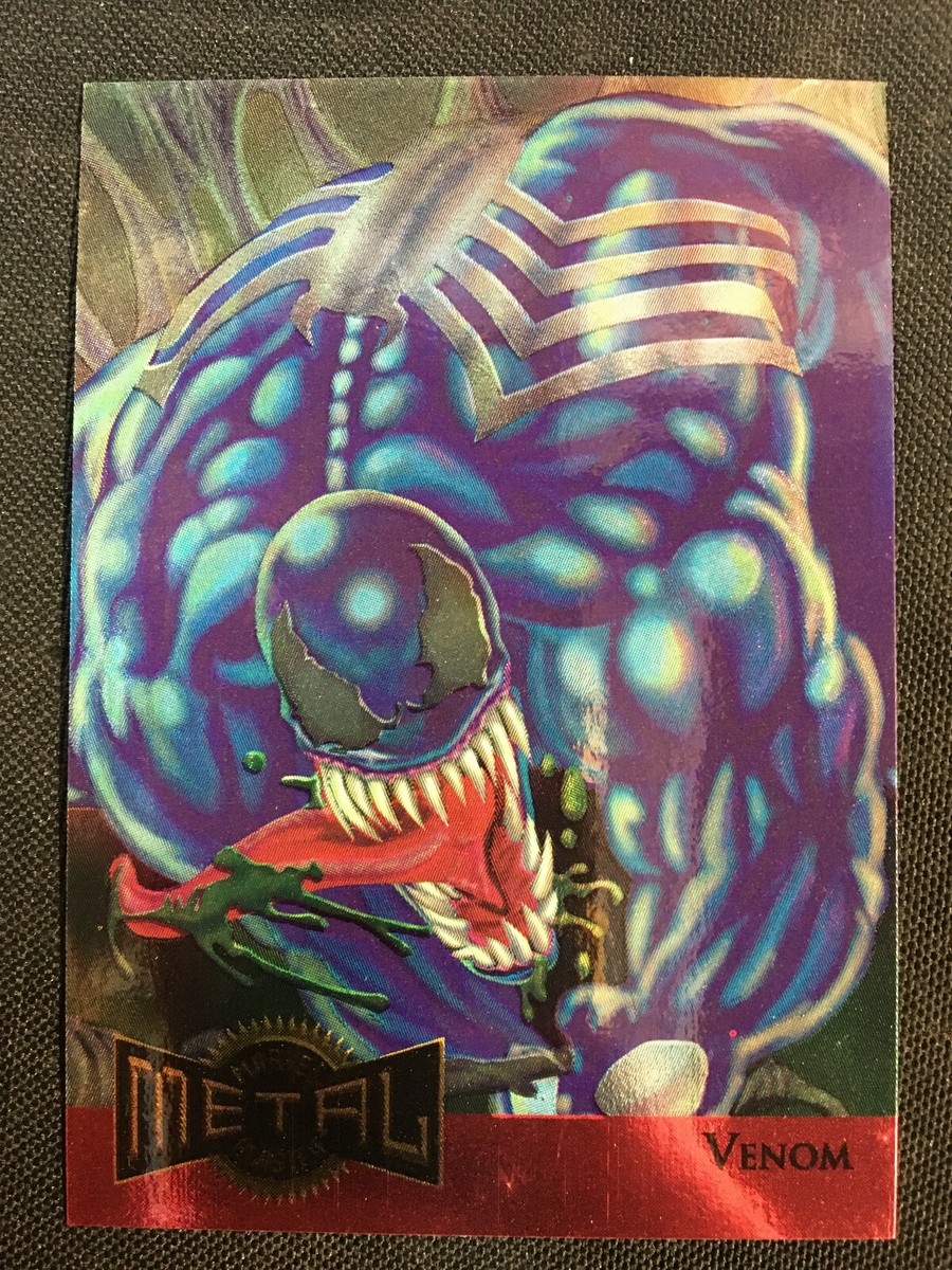 MARVEL METAL BLASTER VENOM TRADING CARD 16 OF 18 | eBay