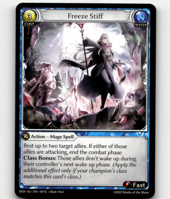 Grand Archive TCG Freeze Stiff Dawn of Ashes 1st Ed. | eBay