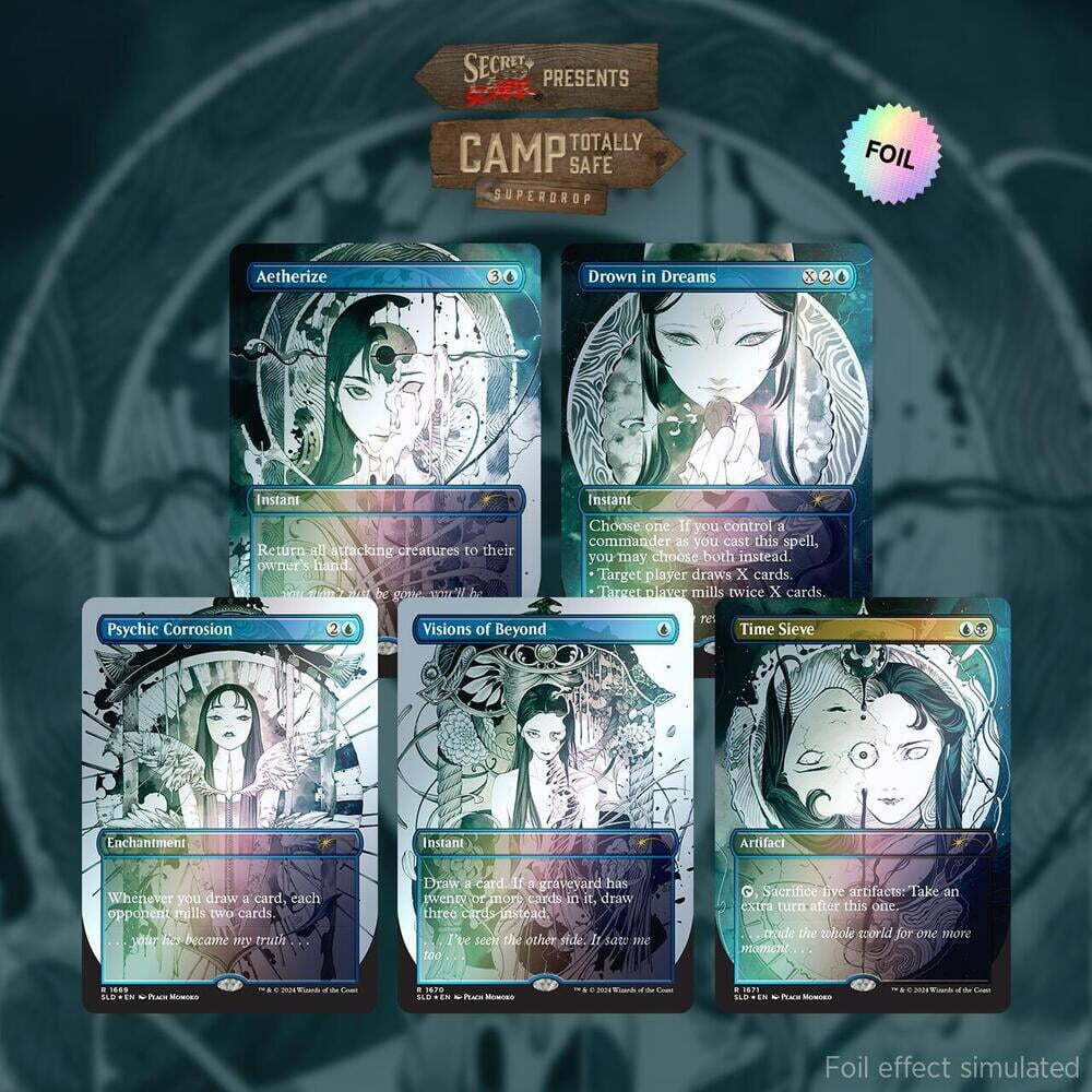 Magic the Gathering MTG Secret Lair - Featuring: Peach Momoko Foil