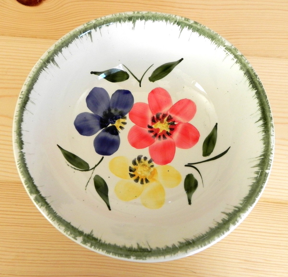 Vtg 50' Gary Valenti Maspeth Queens N.Y Bowl Hand Paint Made in