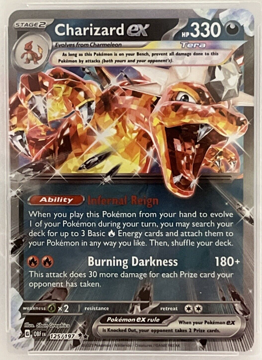 2023 Pokemon Charizard EX Graded Degree 9 Obsidian Flames Holo | eBay