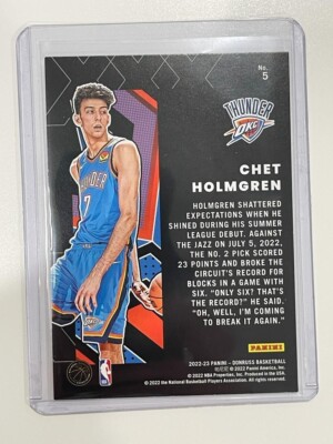 Chet Holmgren #5 Insert Great X-Pectations 2023 Panini Donruss NBA