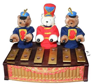 MR. CHRISTMAS BANDSTAND BEARS MUSICAL ANIMATED TEDDY BEARS