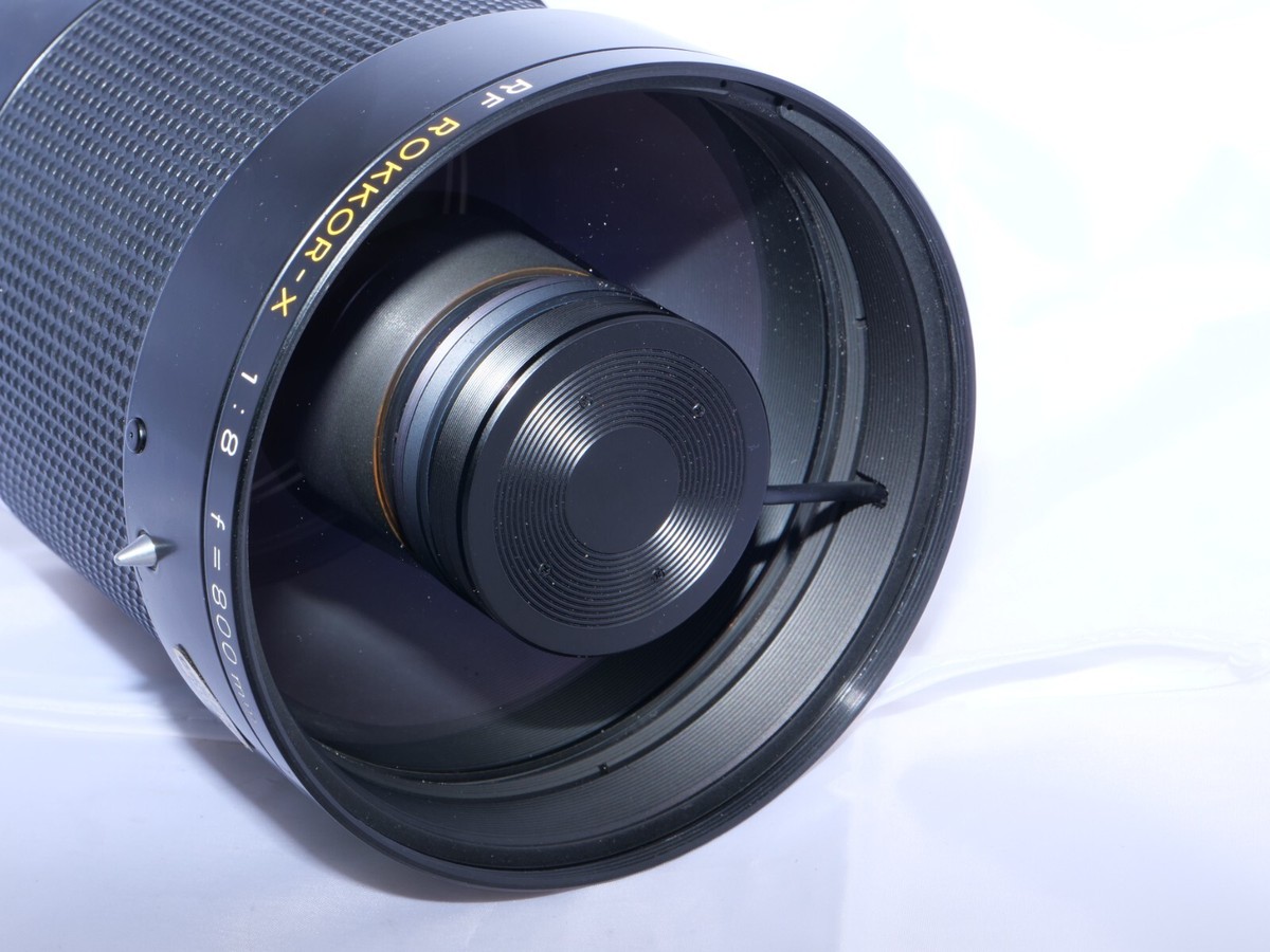Minolta MD RF Rokkor-X 800mm f8 Telephoto Mirror Lens. Sony A7rIV