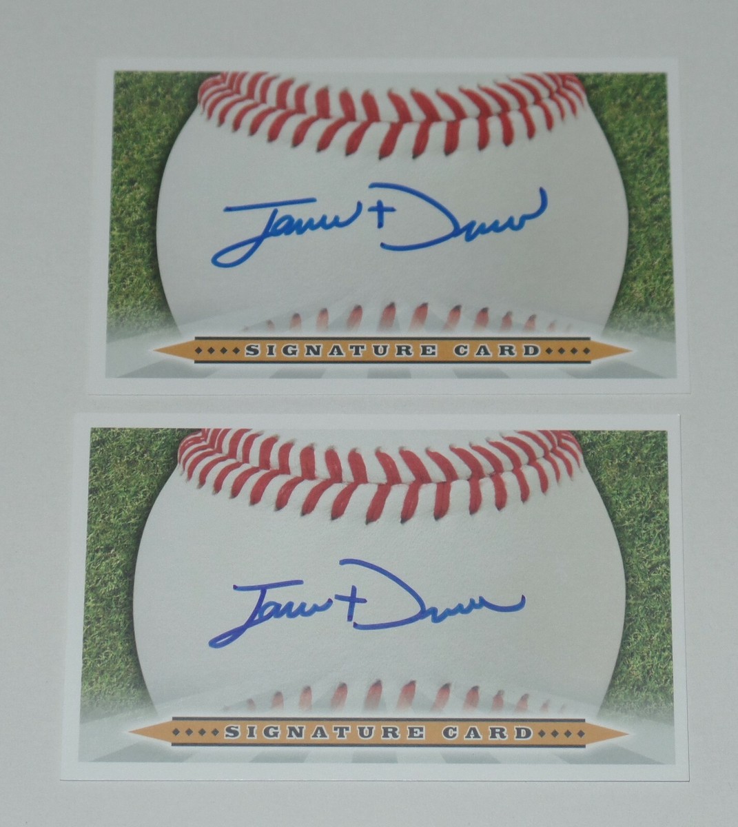 JARREN DURAN AUTO'D SIGNED 3X5 SIGNATURE CARD BAS COA IC INDEX