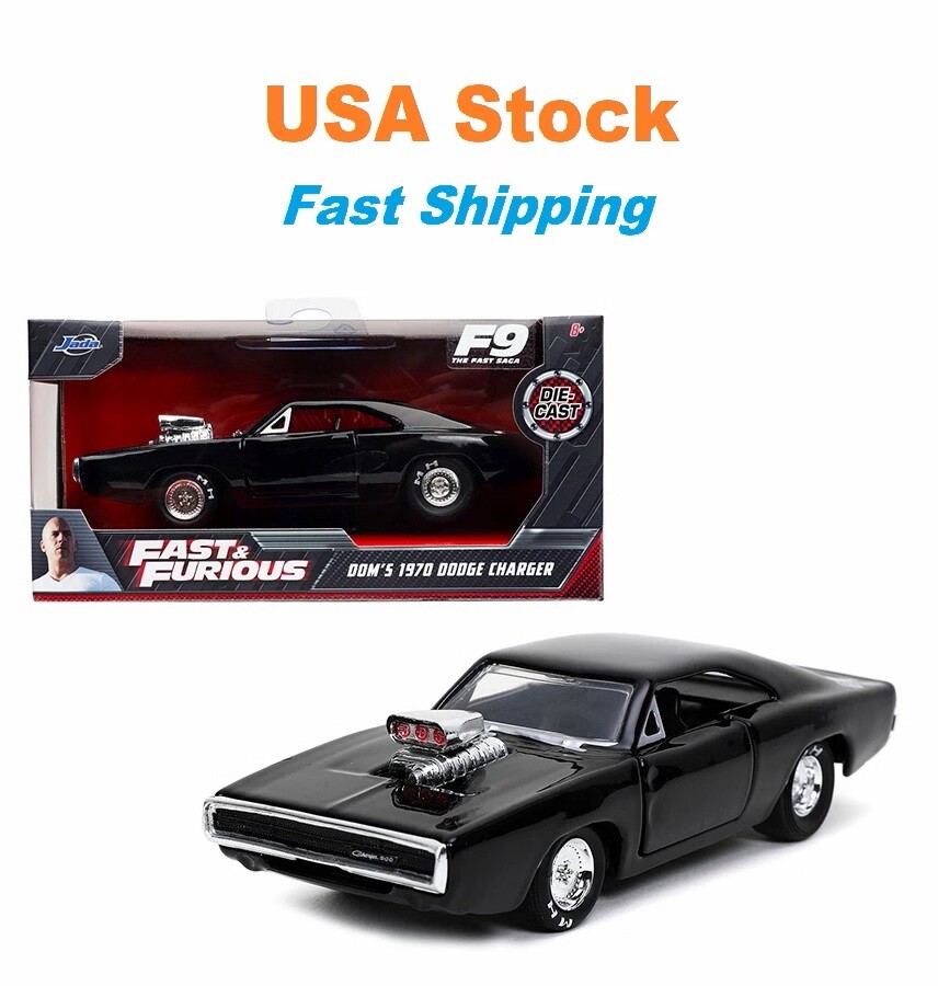 Fast And Furious 1970 Dom's Dodge Charger R/T, JADA, Diecast Toy