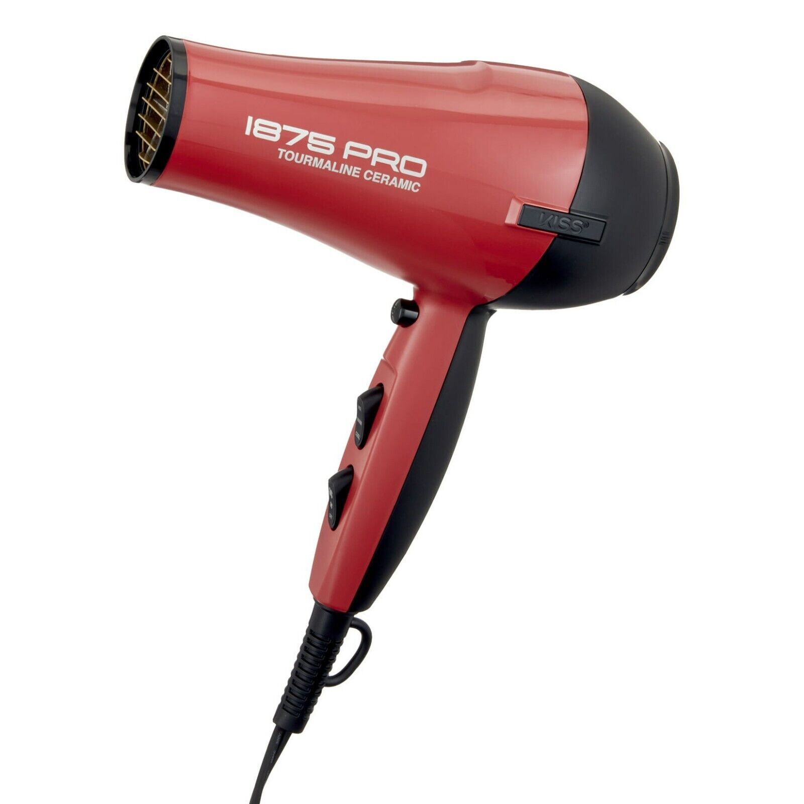 RED by Kiss 1875 Pro Tourmaline Ceramic 2200 Hair Blow Dryer