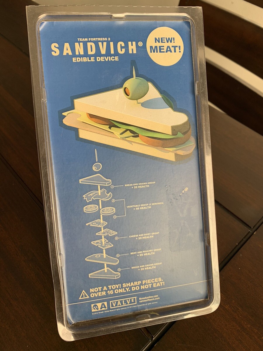 SDCC Team Fortress 2 Vinyl Sandvich Valve ThreeA 3A TF2 2012 Rare