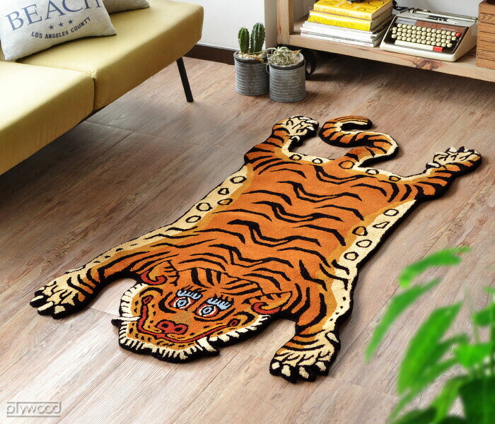 Tibetan Tiger Rug DTTR-01 M size W75XD130XH1.8cm Blue New | eBay