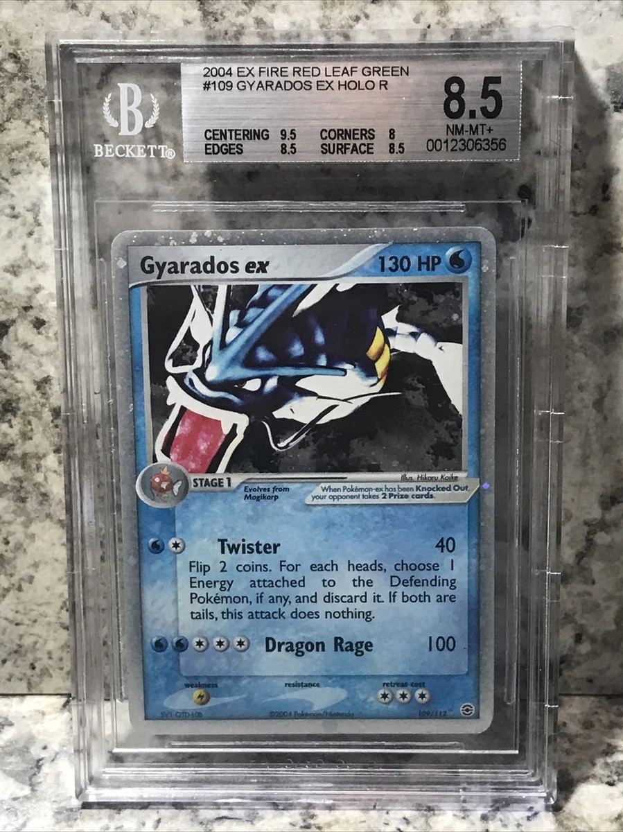 2004 Pokémon Gyarados ex Holo Fire Red Leaf Green #109 Beckett 8.5