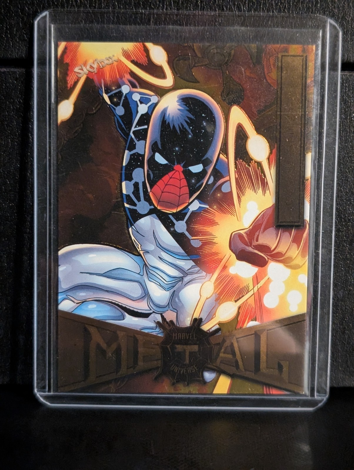 Cosmic Spider-Man 2021 Skybox Marvel Metal Universe Spider-Man #15