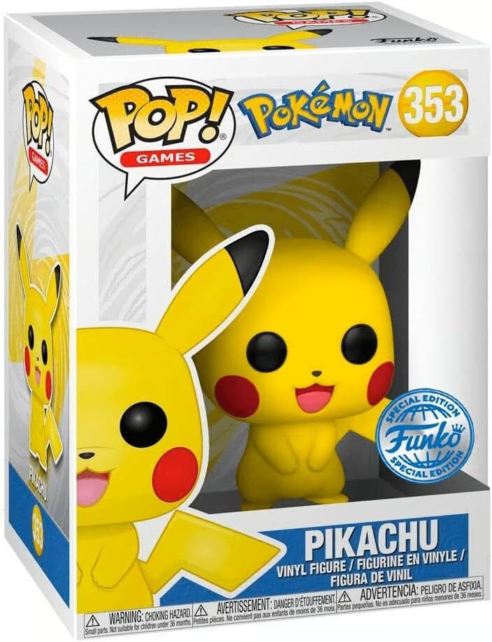 Funko Pop! Pokémon Pikachu #353 Special Edition with POP Protector