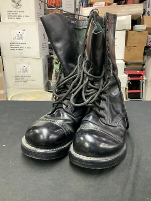 Corcoran 1500 Black Leather Combat Jump Boots Men Size 7 1/2 E | eBay
