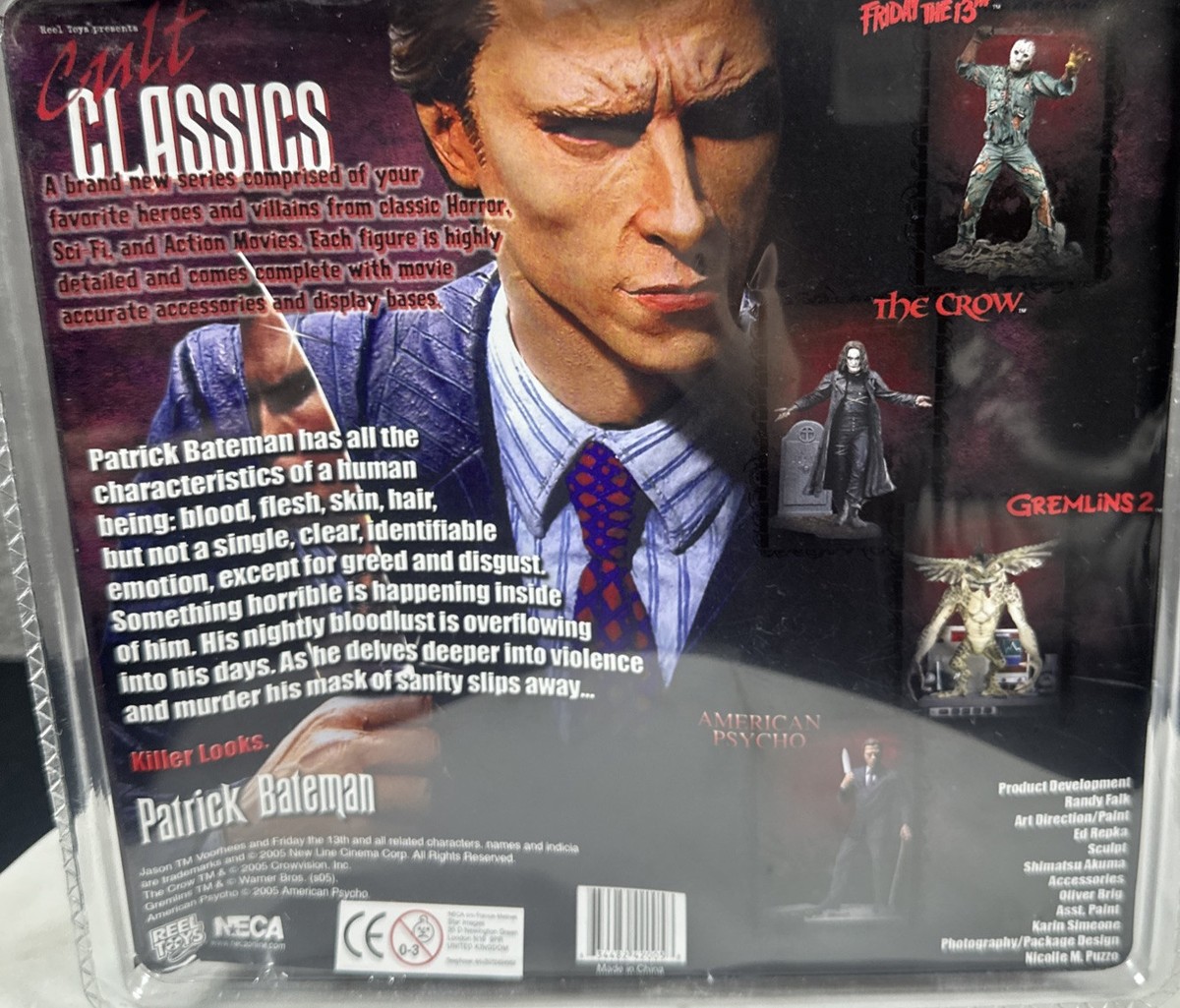 Neca Cult Classics Series 1 Patrick Bateman American Psycho Figure