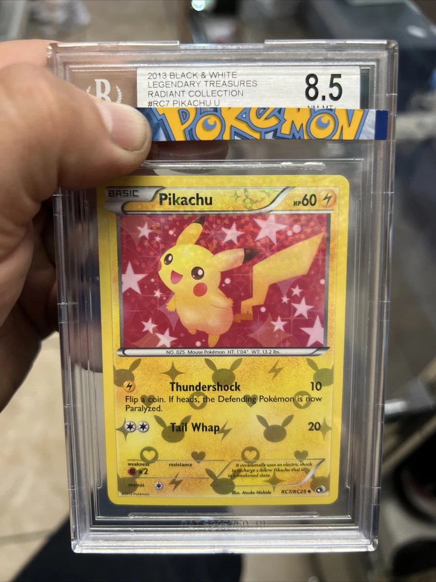 Pikachu RC7/RC25 Legendary Treasures: Radiant Collection Holo for