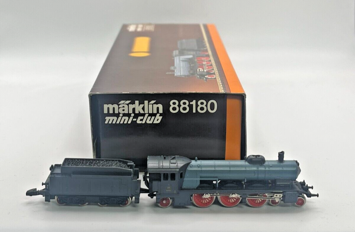 Z Scale Marklin Mini-Club 88180 Steam Locomotive With Tender