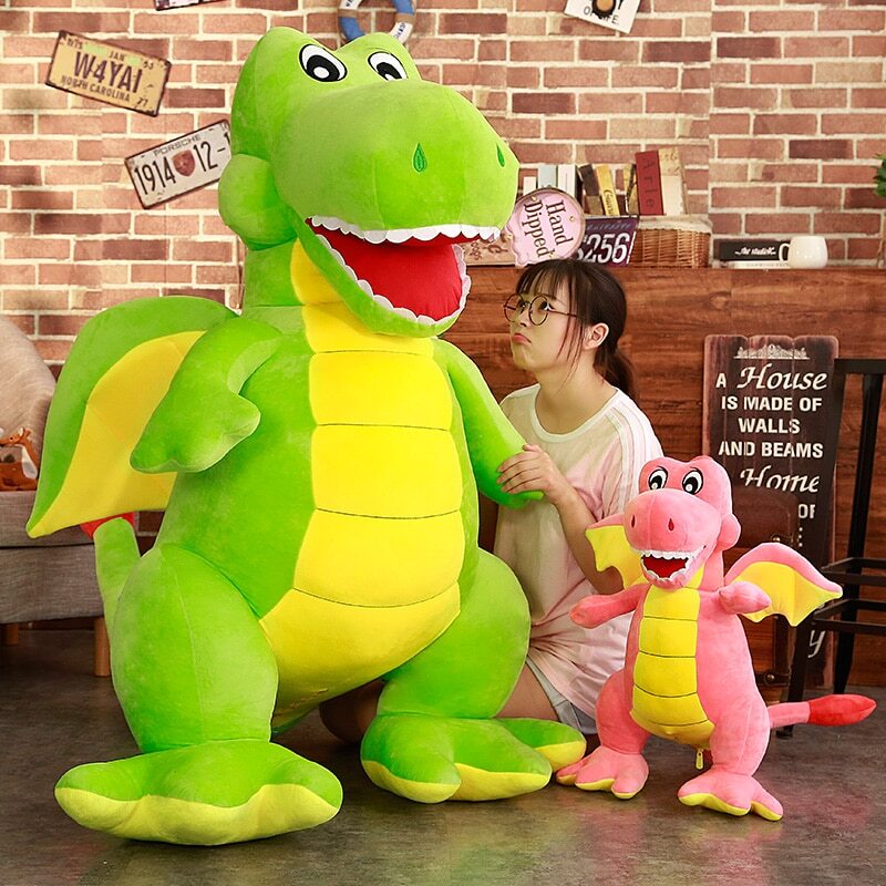 Giant Dragon Plush Toys Stuffed Dragon Dolls Girls Boys Birthday