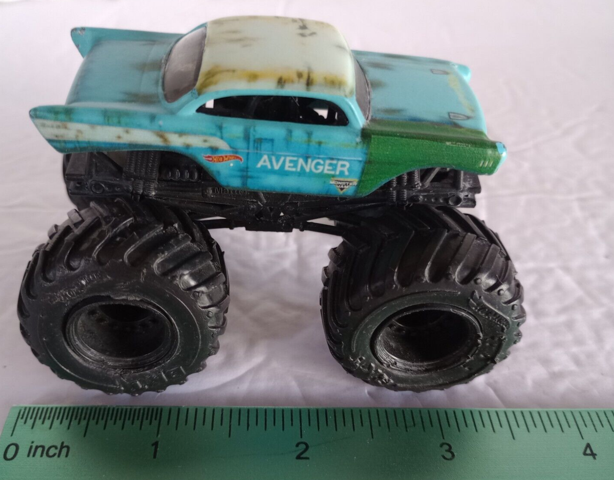 Avenger Monster Jam '57 Chevy 4x4 Car Truck Hot Wheels Blue | eBay