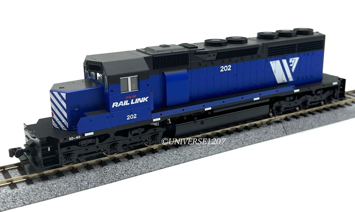 HO Kato 37-6325 SD40 Diesel Locomotive I&M Rail Link #202 NIB H0